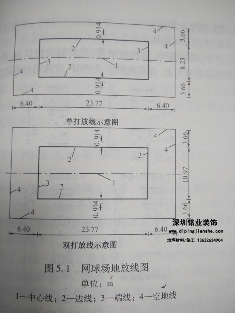 網球場施工測量放線